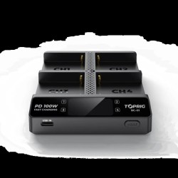 Accsoon TOPRIG 100W 4-Bay NP-F Fast Charger